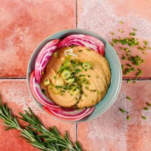 Houmous à la libanaise et ses toasts